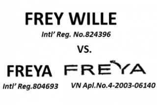 Successfully appealed, “FREY WILLE” is accpeted for registration
